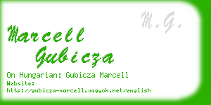marcell gubicza business card